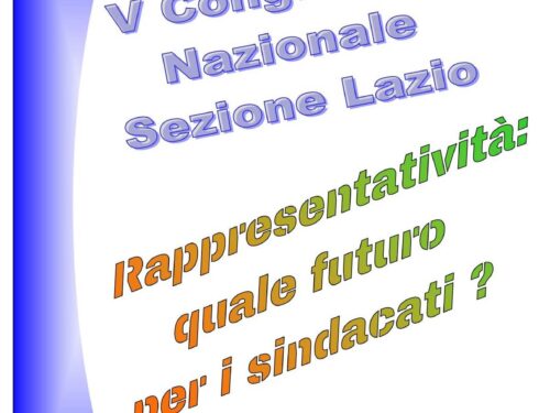 V Congresso Nazionale DiCCAP Sezione Lazio